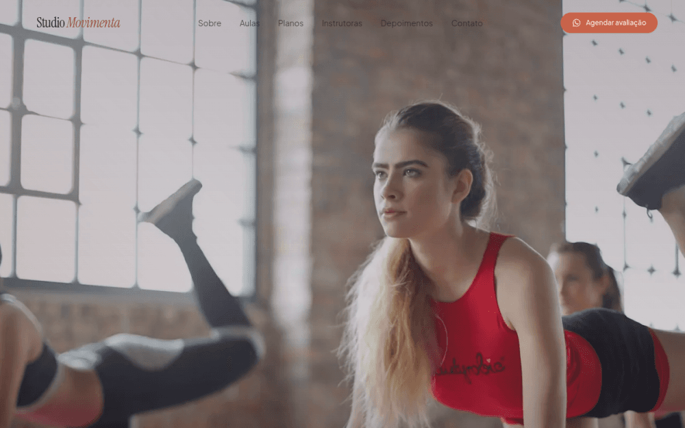 Site Studio Movimenta desenvolvido pela Tá Online